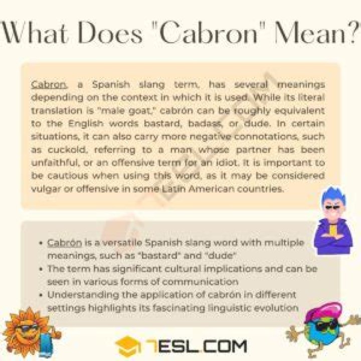 Cabron in English: A Comprehensive Guide to Understanding and Using This Term